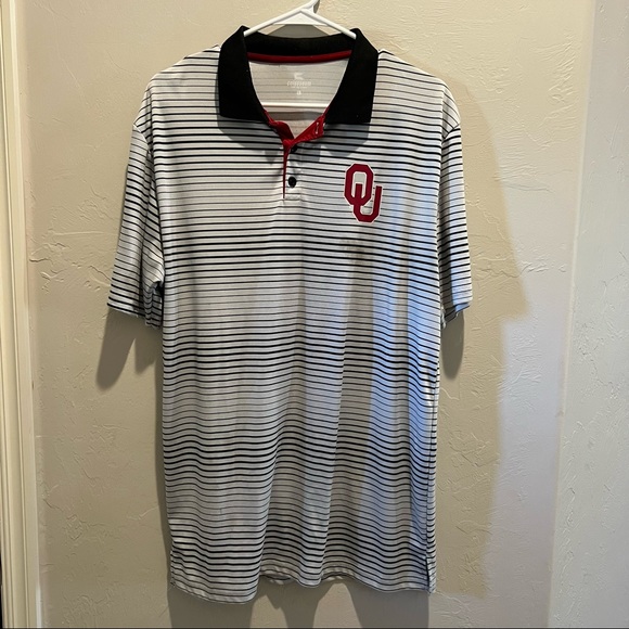 Mens OU Oklahoma Sooners collard shirt small spot - Picture 1 of 3